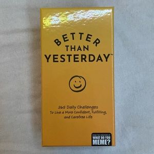 better than yesterday game